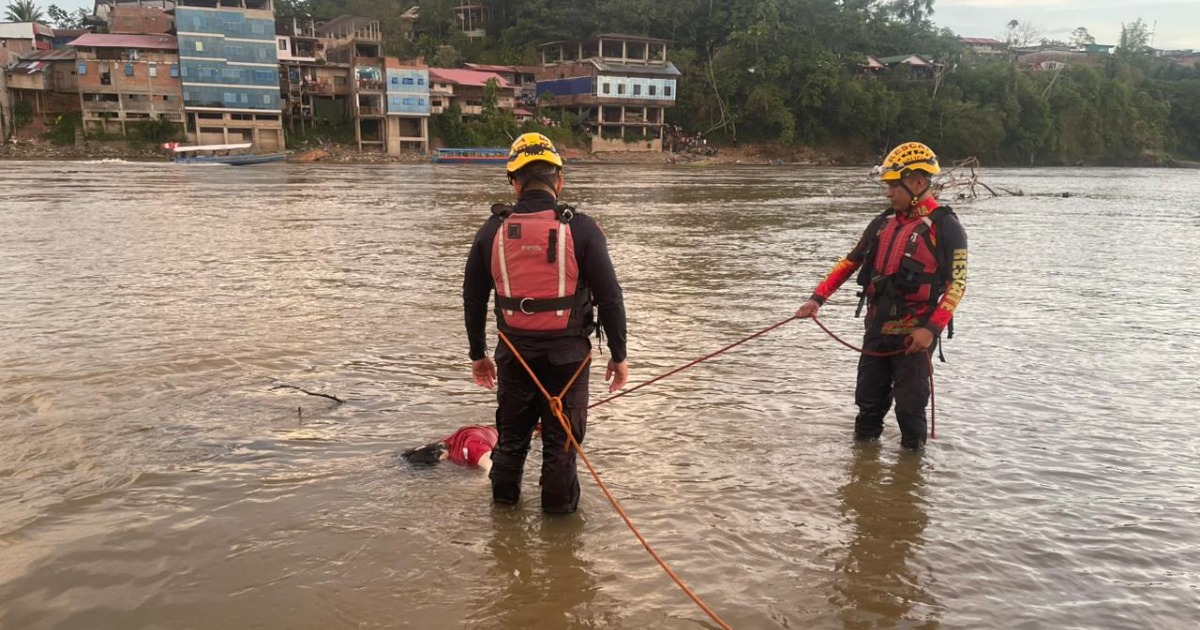 Hallan sin vida a joven de 19 años desaparecido tras naufragio en el río Marañón en Condorcanqui